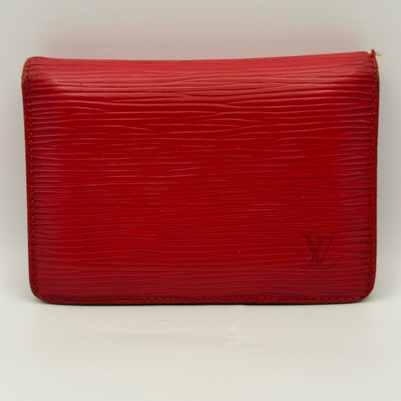 Louis Vuitton Red Epi card case wallet - Picture 1 of 9